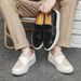 New Fashion Genuine Leather Retro Business Men's Casual Shoes Black Daily Office Loafers One-step Driving Party Dress Wedding Men's Shoes_vogvips.com