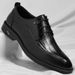 Men's Genuine Leather Low-Top Oxford Dress Shoes_vogvips.com