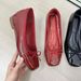 French Small Increase Ballet Single Summer New Mary Jane High Heel Red Leather Shoes_vogvips.com