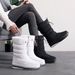 1178225343@qq.com New Winter Shoes Cross-Border Women's Comfortable Warm Mid-Calf Cotton With Fleece Non-Slip Waterproof Snow Boots_vogvips.com