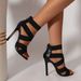 SHLIANG Sexy Open Toes Gladiator Shoes Womens Sandals Super High Heel Pumps Ladies Broadband Back Zipper Party Wedding Sandal Black For Women Y0261_vogvips.com