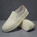 Men's First Layer Cowhide Thick Sole Casual Sneakers Spring New Lazy Slip-On White Shoes Genuine Leather Breathable_vogvips.com