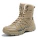 Men's Military Boots Waterproof Hiking Shoes For Outdoor Adventure, Breathable Synthetic Leather Upper With Anti-Slip Rubber Sole, Sizes 40-47_vogvips.com