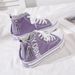 New High-top Canvas Shoes For Women, Side Zipper Women's Shoes, 26_vogvips.com