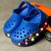 Spring New Children's Luminous Hole Shoes, Big Children's Shoes, Medium Children's Shoes, Small Children's Shoes, Girls' Shoes, Sandals_vogvips.com