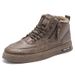 Autumn Men's Shoes, Outdoor Fashion, High-Top, Thick Sole, Height-Increasing, Dirt-Resistant, Casual Trendy Versatile Wo_vogvips.com