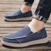 Big size super light casual cloth shoes men's new breathable slip-on lazy loafers_vogvips.com