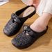 Heli Shark Closed-Toe Mules, New Summer Fashionable Slip-On Outdoor Sandals, Women's Clogs_vogvips.com