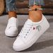 Women's Casual White 2026 New Fashion Korean Street Style Student Flat Shoes Stylish And Foot-slimming Women's Sneakers_vogvips.com