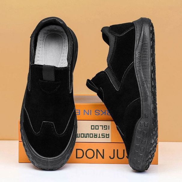 Labor Protection 2023 Spring Low Cut Waterproof Leather Boots For Men's Outdoor Anti Slip And Wear-resistant Casual Work_vogvips.com