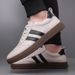 Cross-Border Genuine Summer New Comfortable Soft Sole Sports Style Casual Sneakers Men's Leather Waterproof Forrest Gump_vogvips.com