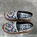 Womens Blue Floral Print Espadrille Flats Slip On Canvas Shoes For Summer Daily Wear And Beach Trips_vogvips.com