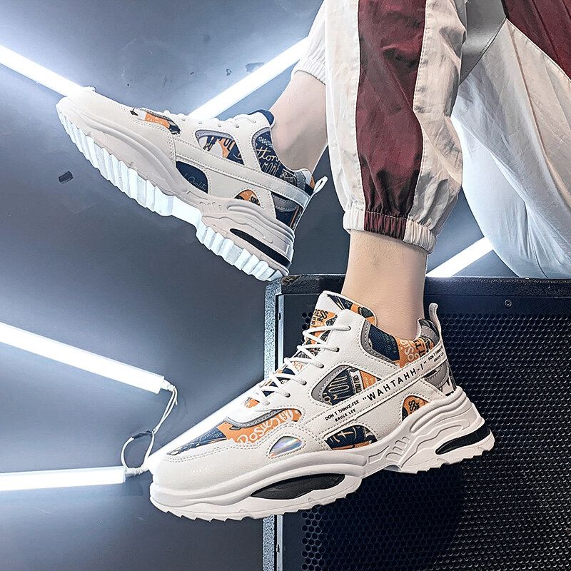 Spring New Sports Fashion Summer Breathable Mesh Men's Shoes_vogvips.com