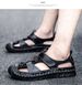 New Men's Overhead Sandals, Men's Casual Outdoor Large-sized Soft-soled Men's Shoes, Fashionable Real Cowhide Sandals_vogvips.com
