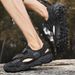 Men's Summer Sandals Hollow Breathable Closed-Toe Outdoor Casual Non-Slip Hiking Shoes, Large Size 46_vogvips.com