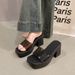 35-42 Plus Size Women's Shoes 41 To 43 High Heel Slippers For Women Summer Outdoor One Strap Waterproof Platform Thick_vogvips.com