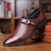 2025 New Spring Breathable Casual Single British Style Pointed Leather Business Formal Large Size Men's Shoes_vogvips.com