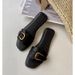 Women's Genuine Leather Flat Sandals, Summer Outdoor Wear, New Style, Popular Retro Leather Buckle Sandals, Casual Vacation Beach Shoes_vogvips.com