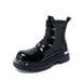 boots Fashion New Punk Style Niche Big Head Black Men's Boots Thick Sole Lace-up Casual Business Top Motorcycle Boots Commuting Work Boots_vogvips.com