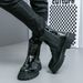 New Fashion Chelsea Boots Men's Pointy Toe Retro Boots British Men's Boots Leather Boots Leather Shoes_vogvips.com