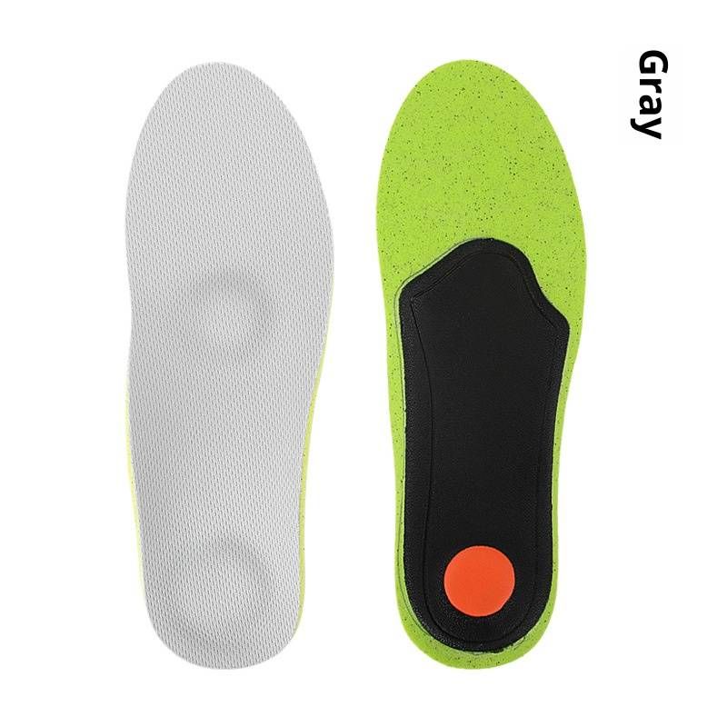 Breathable Orthotic Insoles – Corrects Flat Feet & Foot Alignment | Universal Fit For Sneakers, Boots & Work Shoes (Grey/Black, 37-46)_vogvips.com