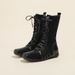 Women's Shoes New Retro Knight Short Boots Women Autumn And Winter Boots Lace Up Western Boots Niche Flat Bottom Color Matching Short Boots_vogvips.com