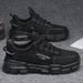Men's Waterproof Slip-Resistant Work Shoes - Breathable Mesh Casual Sneakers For Construction & Outdoor Activities (Black/Tan)_vogvips.com