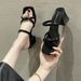 Women' Ummer Andal For Outdoor Wear, 2025 New Fahion Veratile Chunky Heel Fairy Tyle Retro French Niche High_vogvips.com