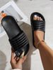 Women's Fashion Slippers Waterproof Non-Slip Thick Sole Wear-Resistant Slip-On Casual Sandals_vogvips.com