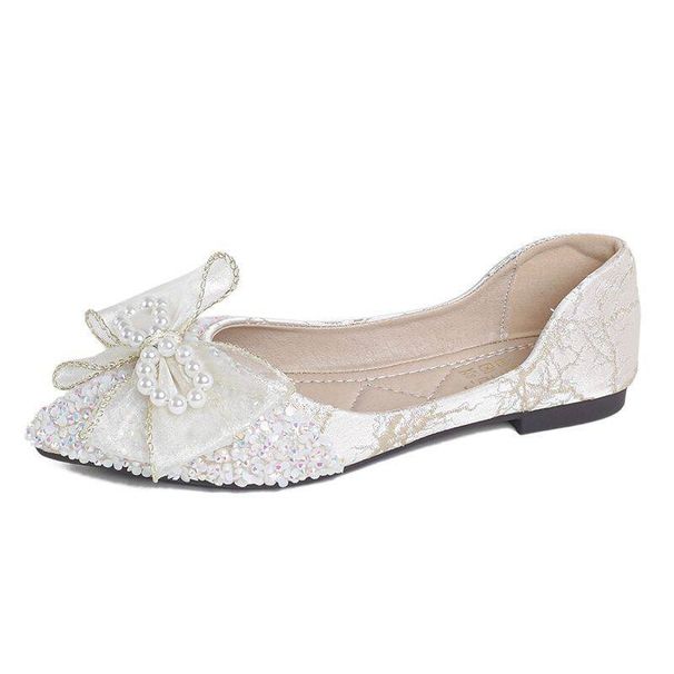 Pointed-toe Single With Soles And Soft Uppers, New Style For Rural Counties, Shallow-cut, Fashionable, Versatile, Gentle_vogvips.com