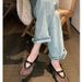 Cowhide Version ~ Stunning Mesh Genuine Leather Hollow Mary Jane For Women Soft Sole Flat Sandals Fishnet Shoes Loafers_vogvips.com