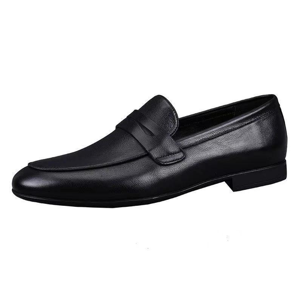 New Shoes 2025, Leather Business Men's Loafers, Round Toe, Soft Sole, Casual Youth Moccasins For Men_vogvips.com