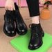 Xiaoxiangfeng Single Shoe Women's Autumn French Socialite Style Shallow Mouth Soft Sole Flat Bottom Low Heeled Grandma_vogvips.com