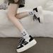 Women's New Shoes Trend Niche Sneakers Casual Thick Soled Wheat Ear White Shoes_vogvips.com