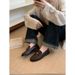 Old Money Flat Low-Heel Loafers For Women, 2026 Autumn New British Style Belt Buckle Small Leather Shoes, Vintage_vogvips.com