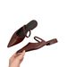 French-style Low-heeled White Flip-top Women's Shoes For Outerwear, 2026 New Summer Style, Versatile And Elegant Pointed-toe_vogvips.com