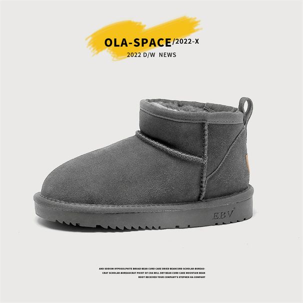 【 Cut size 】 New genuine leather snow boots for women, with thickened non slip cotton shoes that are warm, fashionable,_vogvips.com
