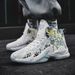 High top basketball shoes men's combat boots mesh top children's rubber soles actual combat training sneakers_vogvips.com