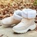 HZCL New High-top Cotton Shoes With Suede Warm Women's Shoes And Long-barreled Snow Boots In Winter_vogvips.com