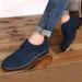Suitable For All Seasons Plus Size Men's Genuine Business Casual Shoes Pure British Style Suede Leather Middle-aged And Elderly_vogvips.com