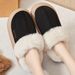 Shoes New Style Fleece-Lined Thickened Snow Fashionable Versatile Short Cross-Border Large Size Slip-On Women's Cotton_vogvips.com