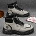 European Warm Series High-top Martin Autumn 2025 New Work Shoes Men's Korean Version Versatile British Style Thick-soled Short Boots_vogvips.com