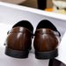 British Style Top Layer Cowhide Loafers Men's Trendy Suit Business Slip-On Casual Leather Shoes Glossy_vogvips.com