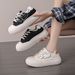 Little White Shoes Children Girls Students Leisure Sports Versatile Board Shoes Street Shooting_vogvips.com