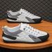 Spring New Breathable One Step Canvas Men's Fashion Versatile Flat Bottom Anti Slip Small White Board Trendy Shoes_vogvips.com