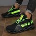 Large Size Sports Style Casual Flyknit Hollow Running Men's Shoes Breathable Comfortable_vogvips.com