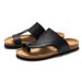 RUIZUSTOCK Cork Flip-Flops Korean Style Men's Trendy Sandals Youth Student Beach Shoes Toe Post_vogvips.com
