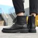 New Leather Spring Men's Shoes High-top Men's Heightening Tooling Martin Boots_vogvips.com