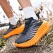 Mens Breathable Bounce Trail Running Shoes Anti-slip Cushioning Outdoor Thick Bottom Running Shoes Couple Sneakers_vogvips.com