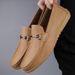 Lazy Shoes Large Size Loafers Handmade Shoes, Men's Shoes Small Size Casual Leather Shoes_vogvips.com